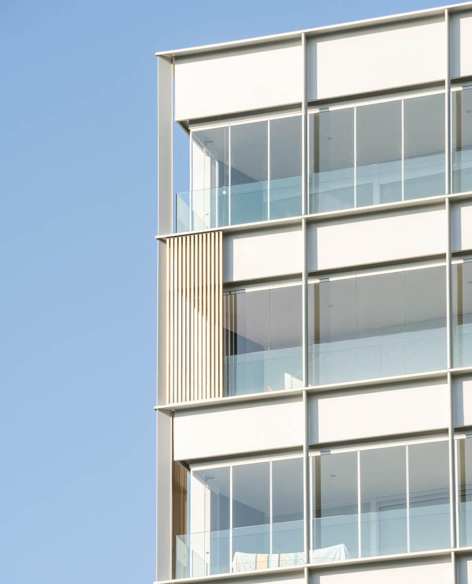 Revestimiento exterior aluminio edificio viviendas Residencial paris Alu Stock 18