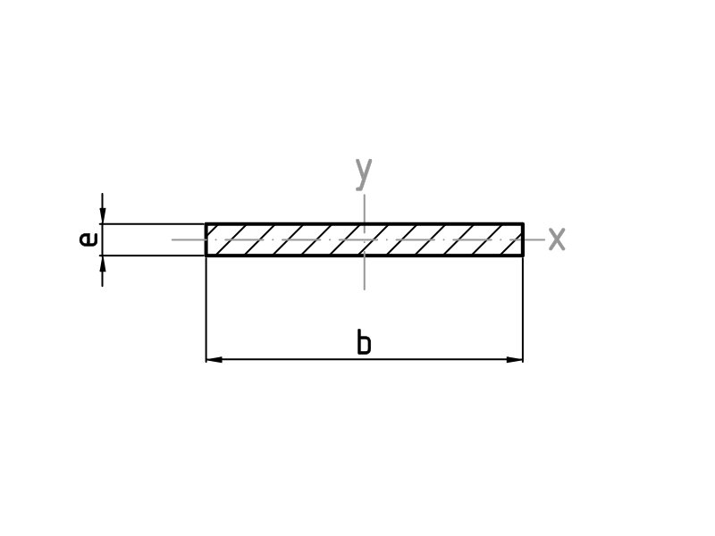 Pletina de Aluminio 70x5 varias longitudes