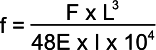 Formula of beam subjected to stress in case 2