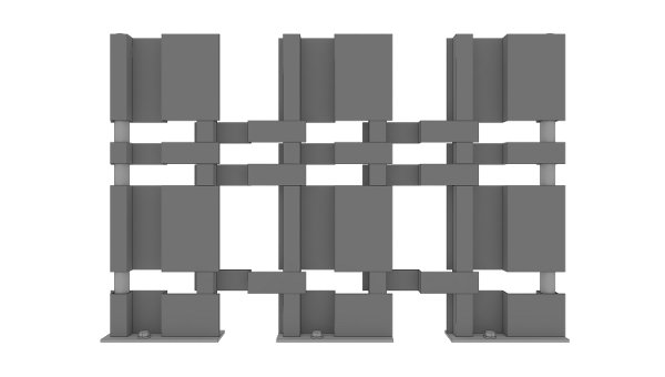 Parts of different heights