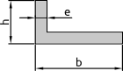 Plane of bracket with unequal sides