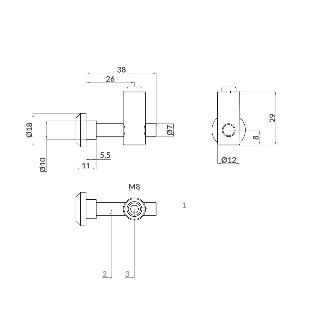 conjunto-conector-s45-cabeza-redonda-plano