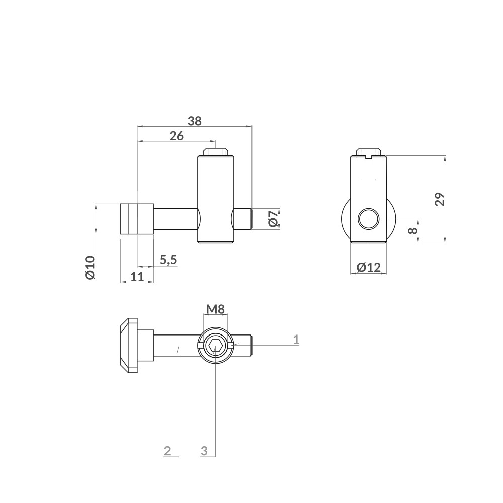 conjunto-conector-s45-perpendicular-inox-plano